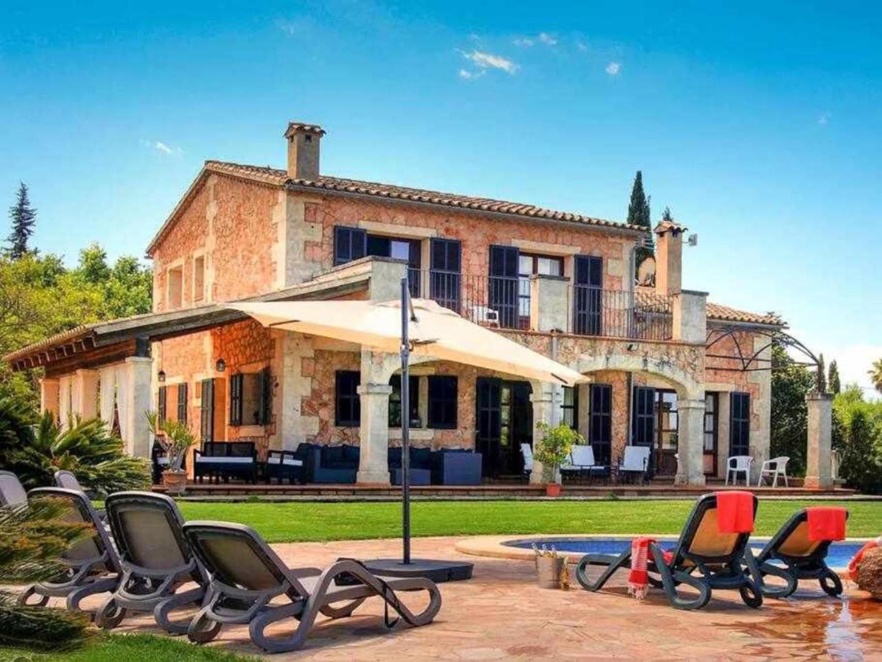 Ciclismo Y Golf Junto A La Playa Finca Son Sant Marti Gran Villa Muro Bagian luar foto